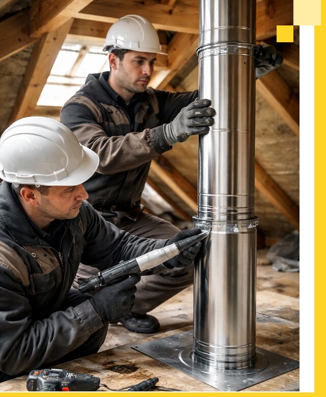 Монтаж дымоходов для каминов в Чебаркуле с гарантией качества
