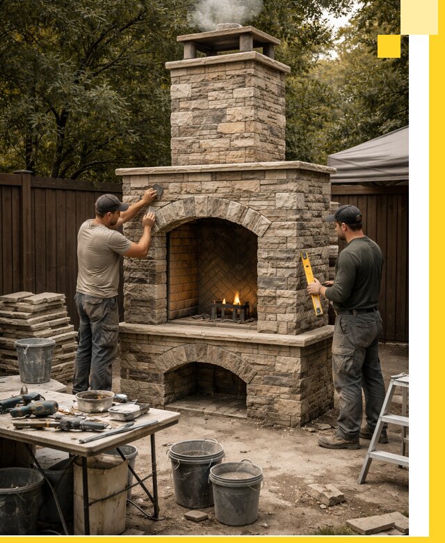 Проектирование и установка уличных каминов в Чебаркуле