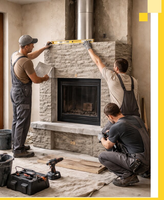 Профессиональный монтаж каминов под ключ в Чебаркуле для дома