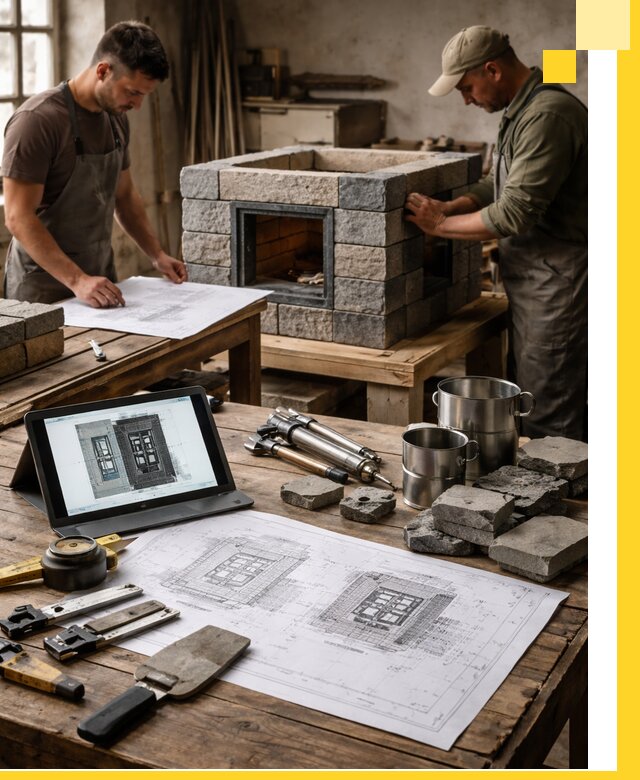 Разработка проектов печей с согласованием и монтажом в Чебаркуле