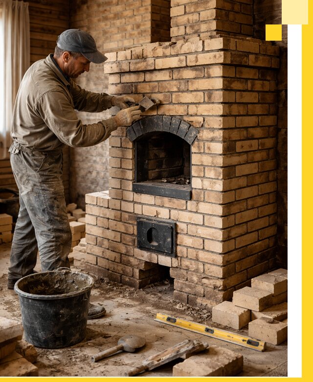 Кирпичные печи под ключ в Чебаркуле: проектирование и кладка