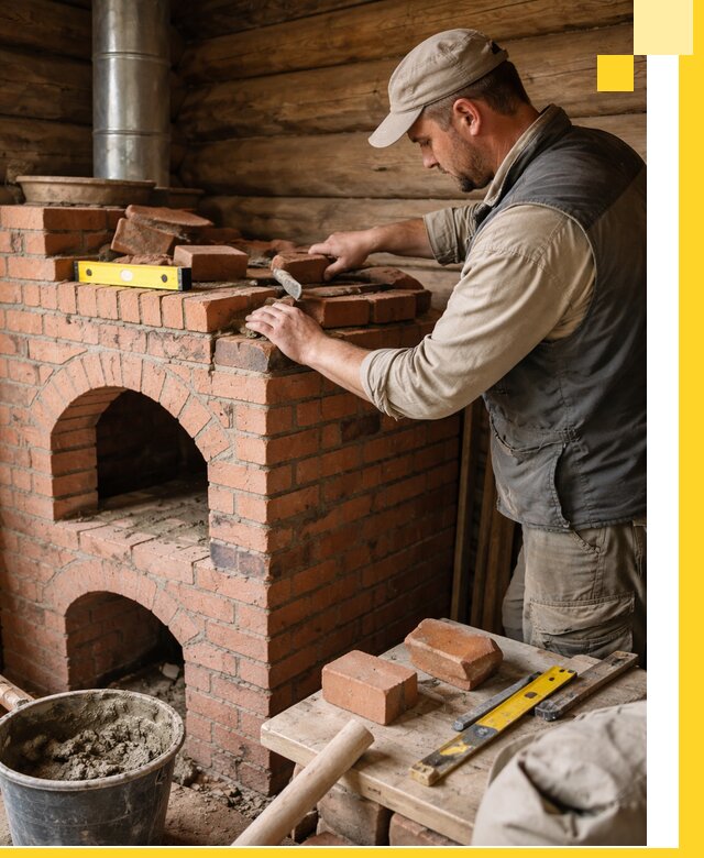 Изготовление и установка русских печей в Чебаркуле под ключ