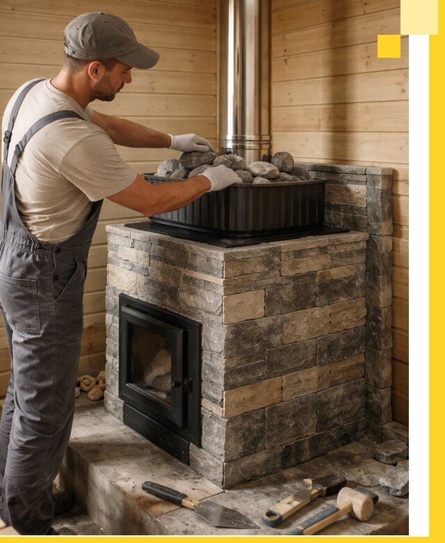 Печи для парной в Чебаркуле, производство, монтаж и обслуживание