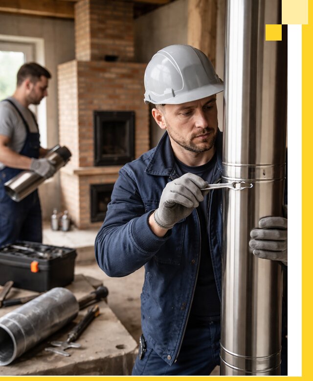 Профессиональный монтаж дымоходов для печей в Чебаркуле