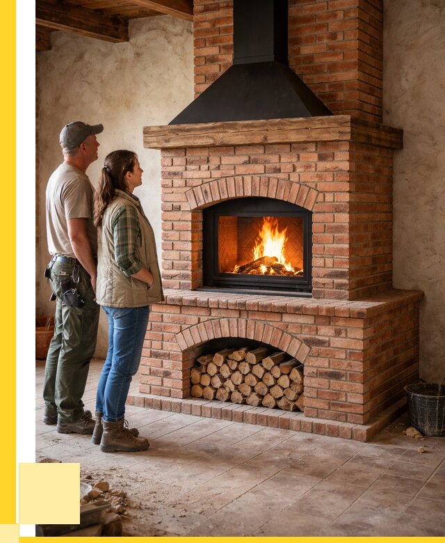 Печи камины из кирпича в Чебаркуле от 128844 р. | ЭриданЧбр