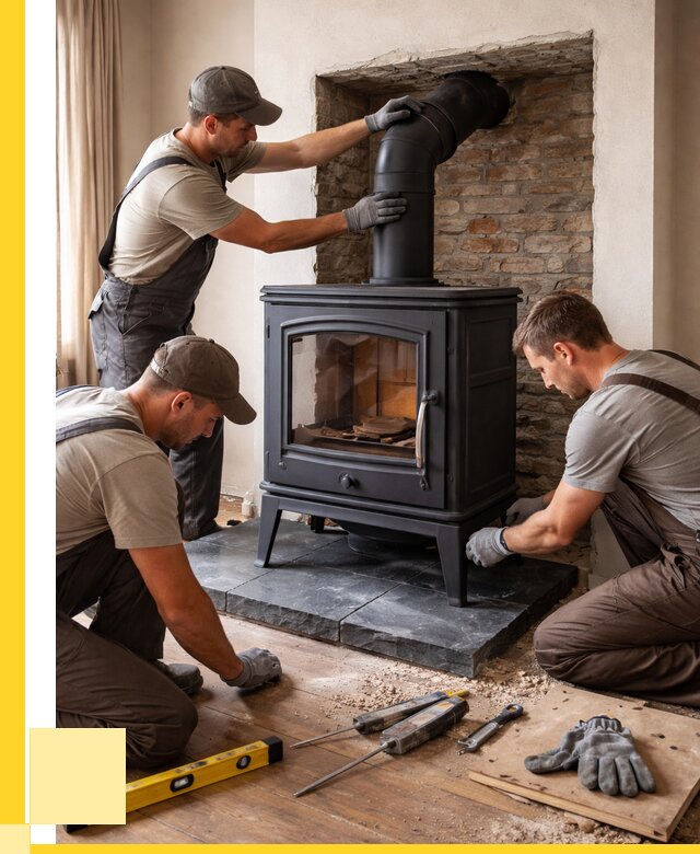 Монтаж печи камина в частном доме в Чебаркуле от 26843 р. | ЭриданЧбр