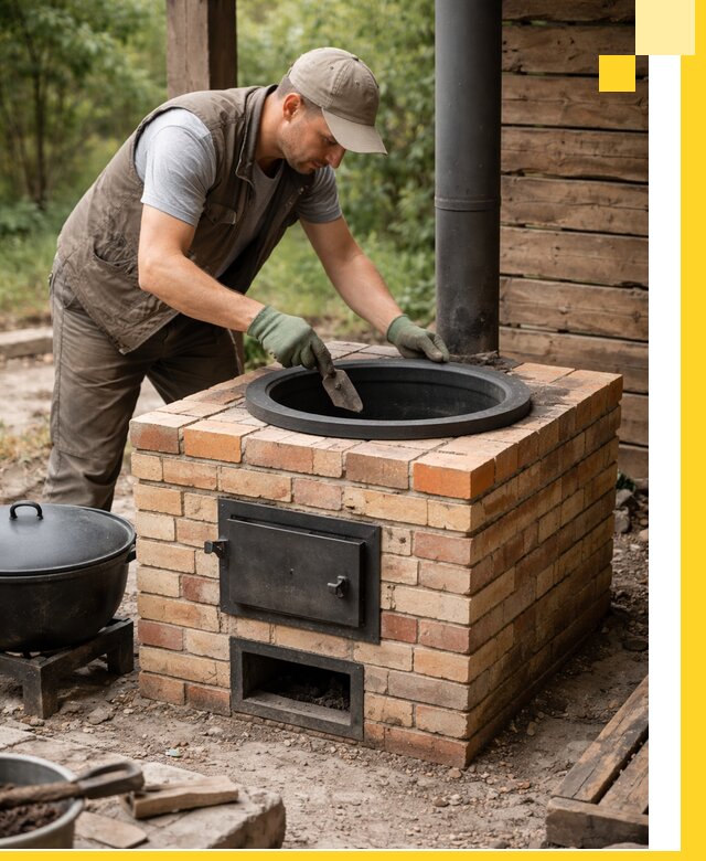 Изготовление и установка печей для казана в Чебаркуле под ключ