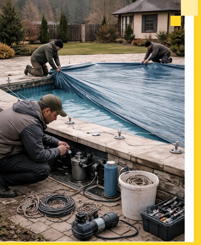 Консервация бассейнов в Чебаркуле: подготовка к длительному хранению