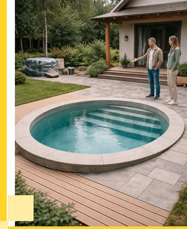 Бассейн на даче под ключ в Чебаркуле от 214740 р., ЭриданЧбр