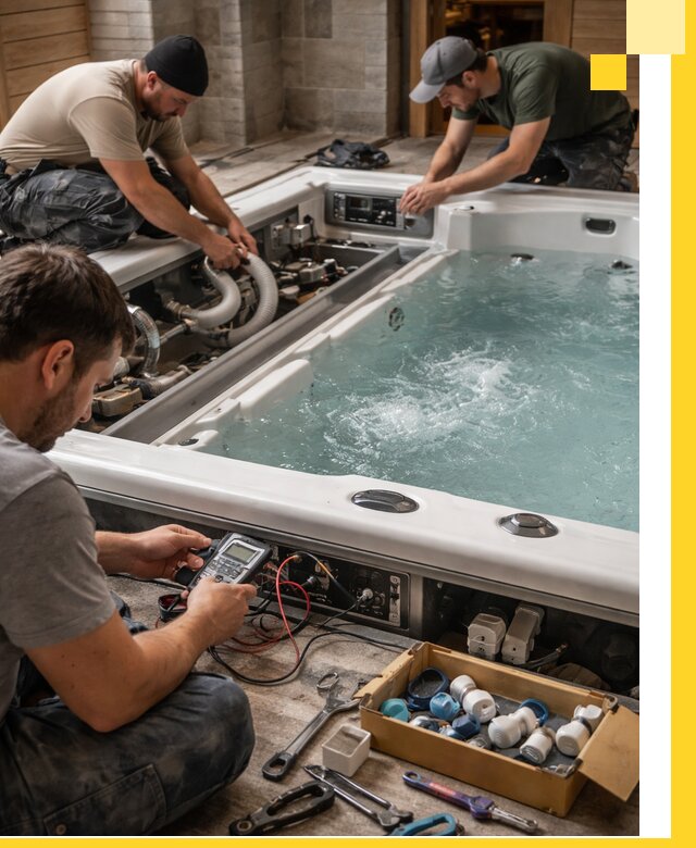 Гидромассажные бассейны под ключ в Чебаркуле, дизайн и монтаж