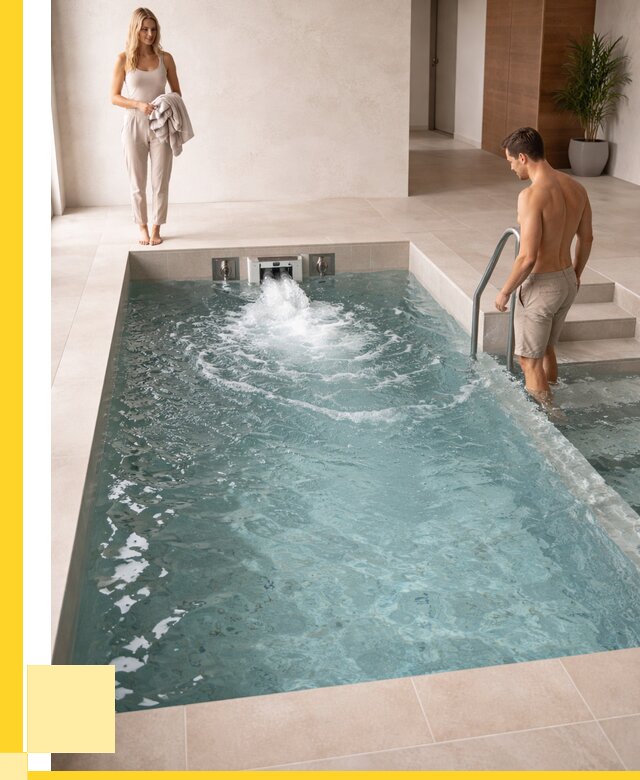 Бассейн с противотоком в Чебаркуле от 268425 р. | ЭриданЧбр