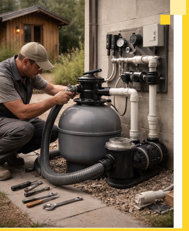 Продажа и монтаж фильтров и насосов для бассейнов в Чебаркуле