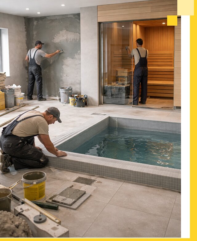 Проектирование и строительство сауны с бассейном в Чебаркуле