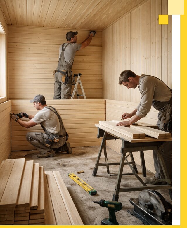 Обшивка саун в Чебаркуле из натуральной древесины под ключ