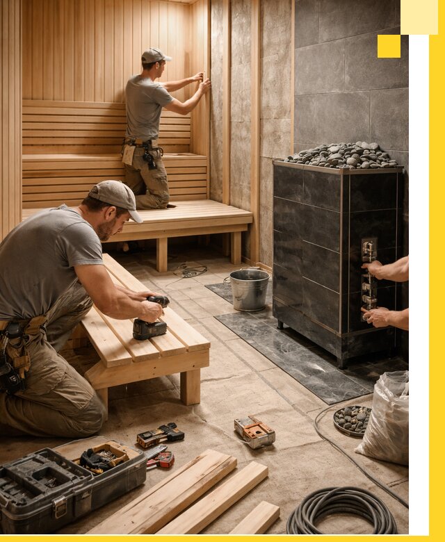 Дизайн и строительство интерьерных саун под ключ в Чебаркуле