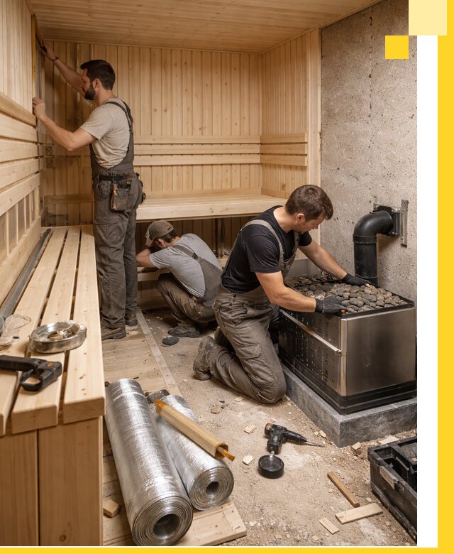 Индивидуальные сауны на заказ в Чебаркуле под ключ, проект и монтаж