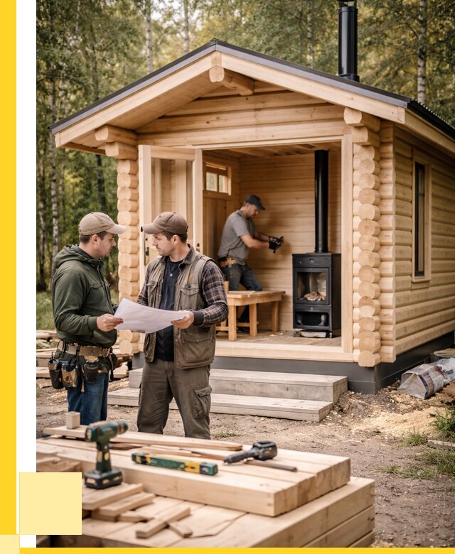 Монтаж бань под ключ в Чебаркуле — от 214740 р. | ЭриданЧбр