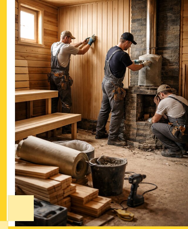 Ремонт бань под ключ в Чебаркуле от 48317 р. | ЭриданЧбр