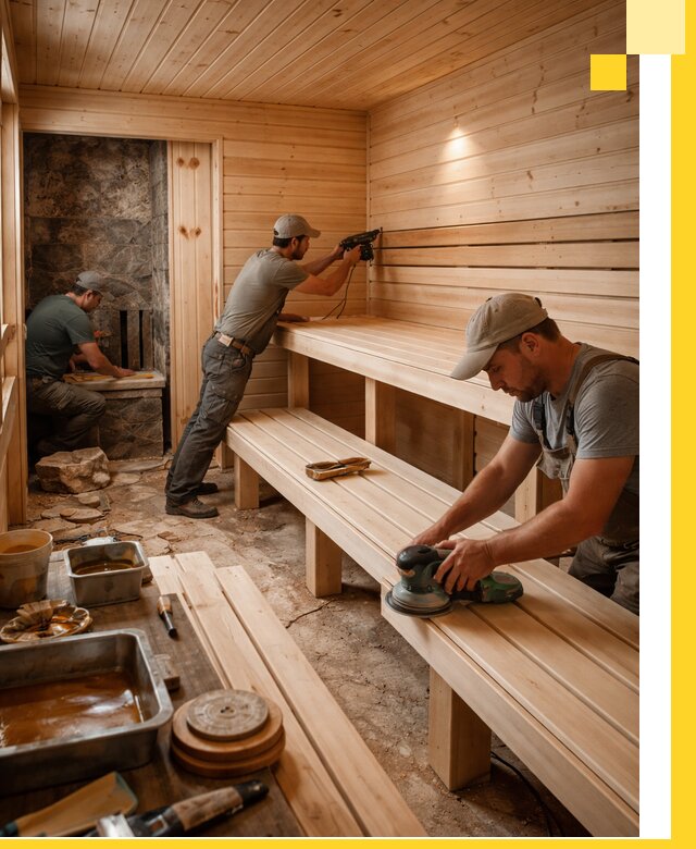 Профессиональная отделка бань в Чебаркуле под ключ, с гарантией