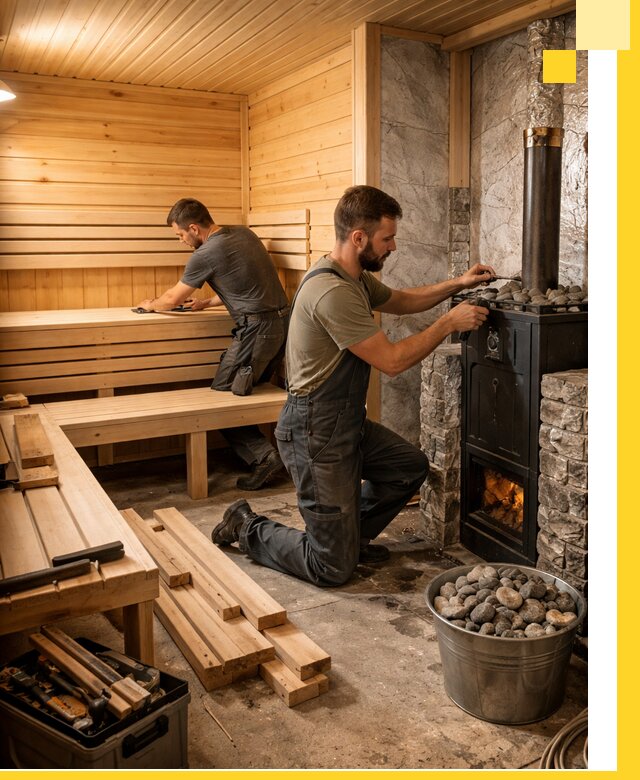 Дизайн и строительство интерьеров бань под ключ в Чебаркуле