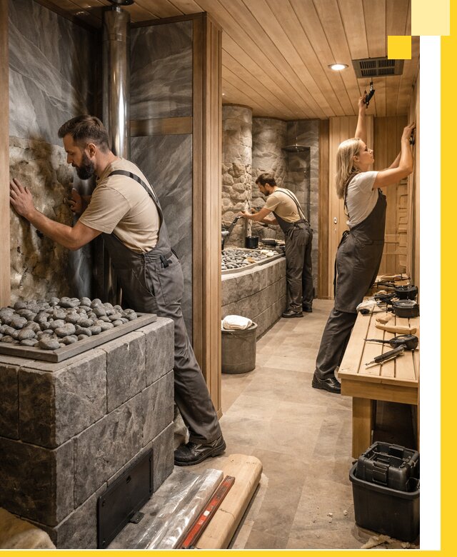 Строительство бань и SPA процедур в Чебаркуле под ключ и отделкой