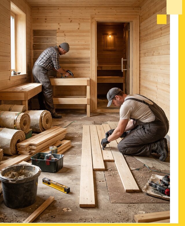 Индивидуальный проект бани с комнатой отдыха под ключ в Чебаркуле