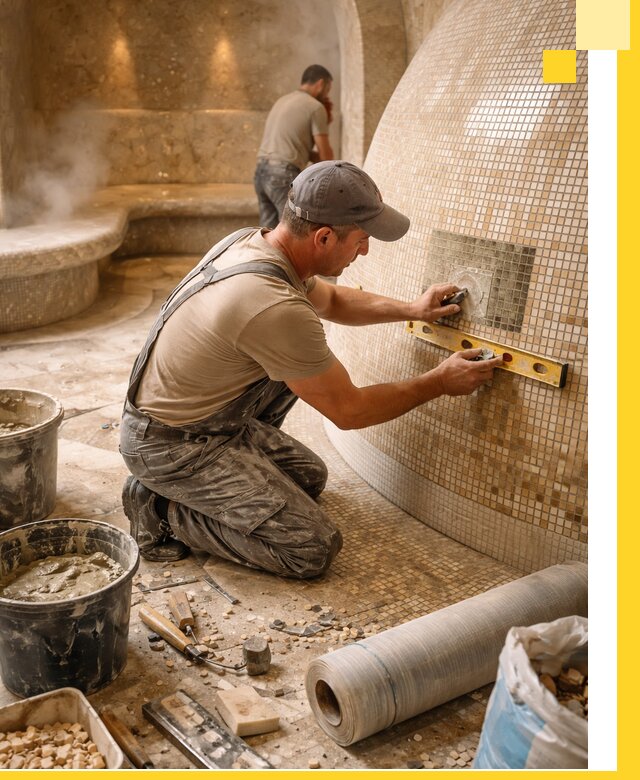 Хамам под ключ в Чебаркуле: проектирование, строительство, отделка