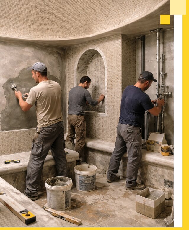 Профессиональный монтаж хамамов под ключ в Чебаркуле с гарантией