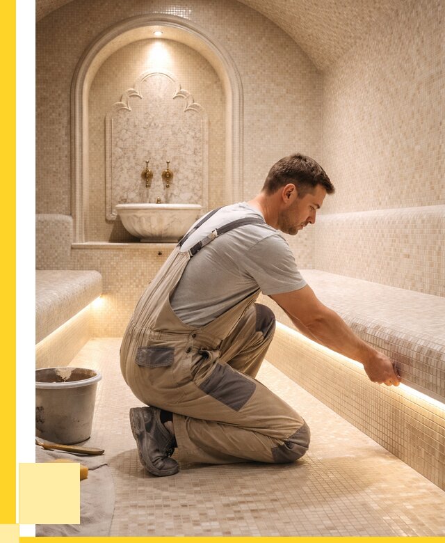 Отделка хамамов под ключ в Чебаркуле от 5905 р. | ЭриданЧбр