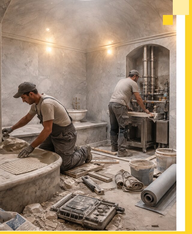 Строительство турецких бань хаммам под ключ в Чебаркуле